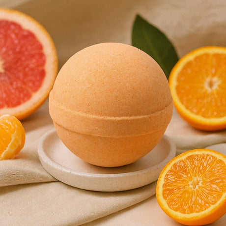 Bath Bomb Tangerine And Grapefruit Shea Butter - SHAMTAM.COM