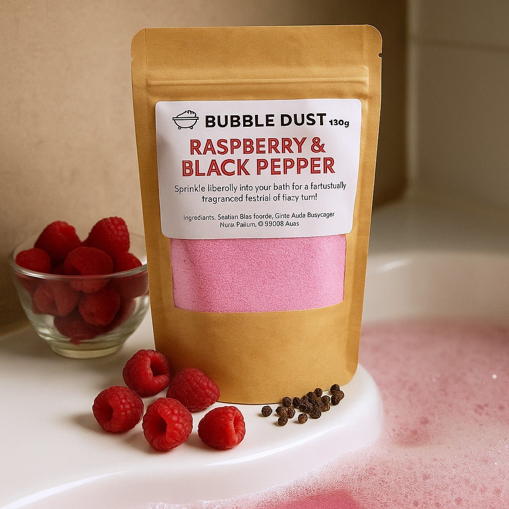 Bath Dust Raspberry and Black Pepper 190g - SHAMTAM.COM