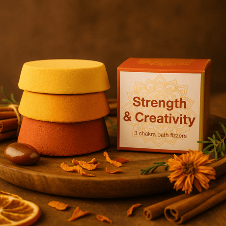 Bath Fizz Chakra - Strength & Creativity - SHAMTAM.COM