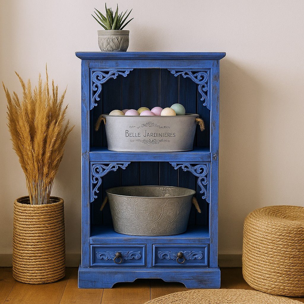 Bathroom Vanity Albasia Bluewash - SHAMTAM.COM