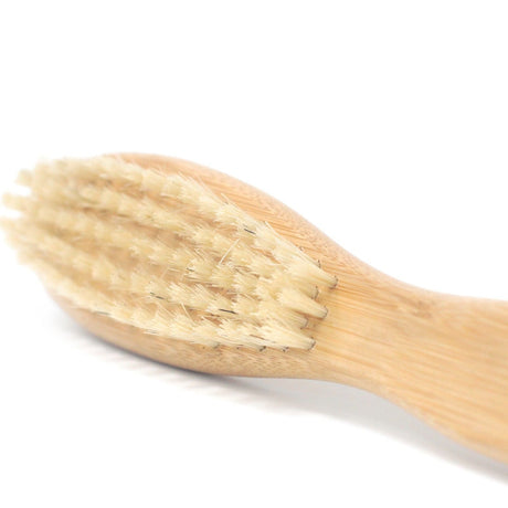 Beard Brush Boar Bristle Pearwood Bamboo - SHAMTAM.COM