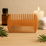 Beard Comb Double - Sided Wooden - SHAMTAM.COM