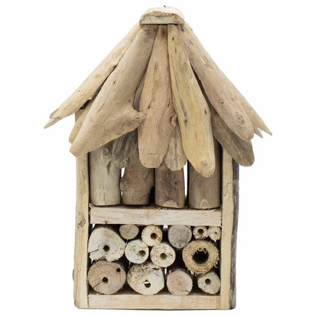 Bee and Insect Hotel Double Box Driftwood - SHAMTAM.COM