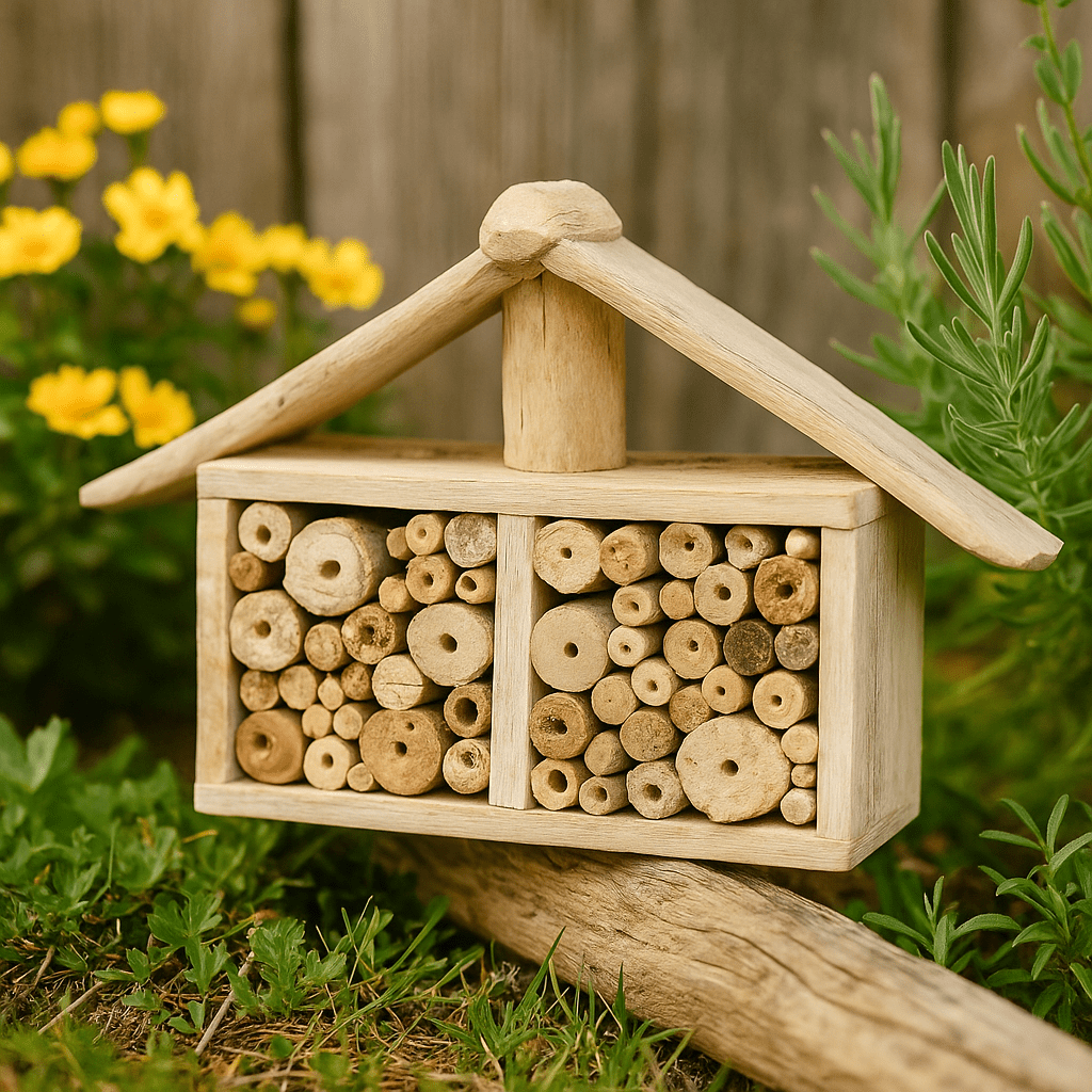 Bee Hotel Insect House, Driftwood - SHAMTAM.COM