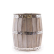 Beer Barrel Stool - Whitewash - SHAMTAM.COM