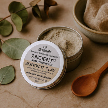 Maschera viso in polvere di argilla bentonite 50g