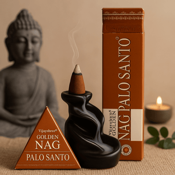 Обратный дым благовония Конусы Бензоин Джамбо Golden Nag