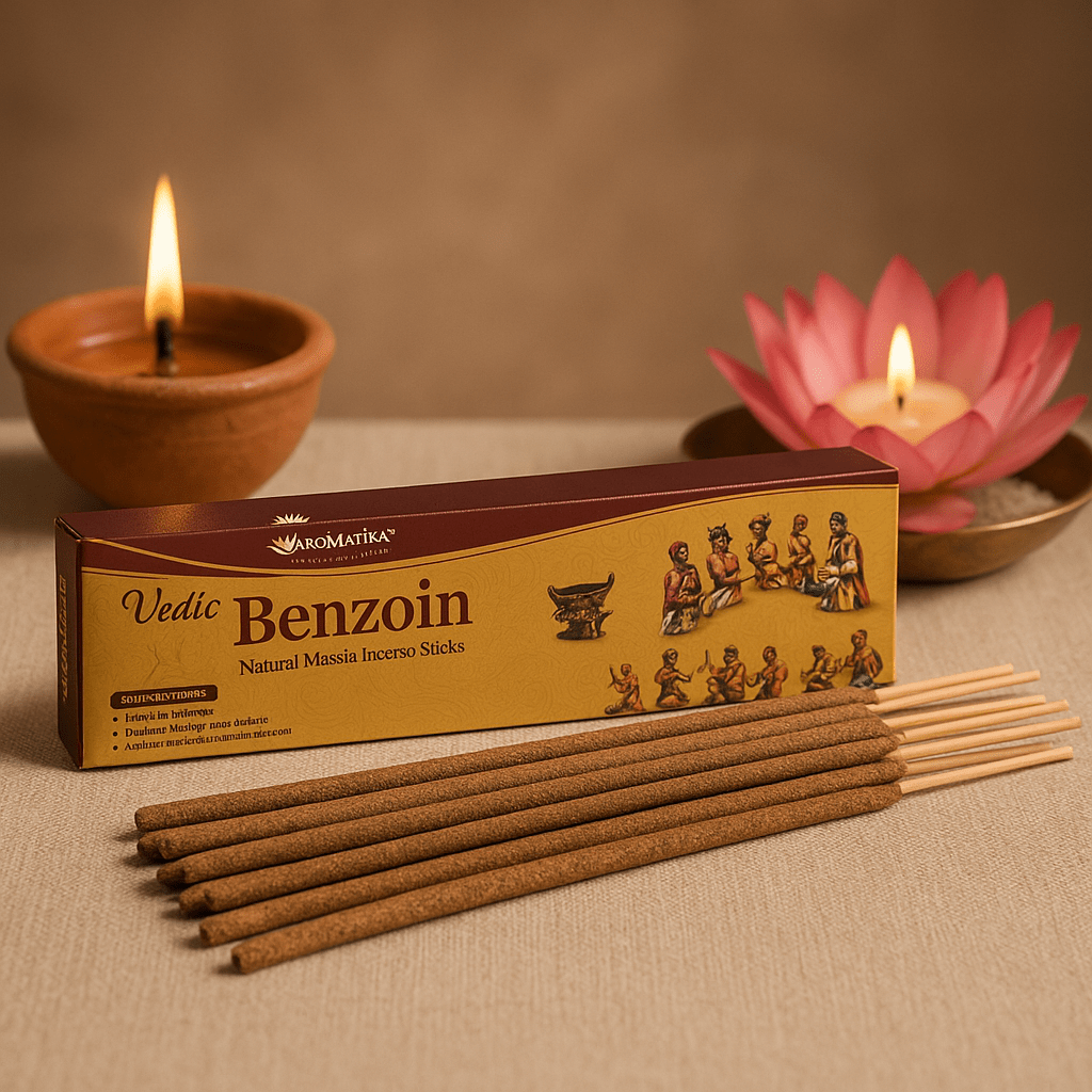 Benzoin Incense Sticks Vedic Masala, 12 Sticks - SHAMTAM.COM