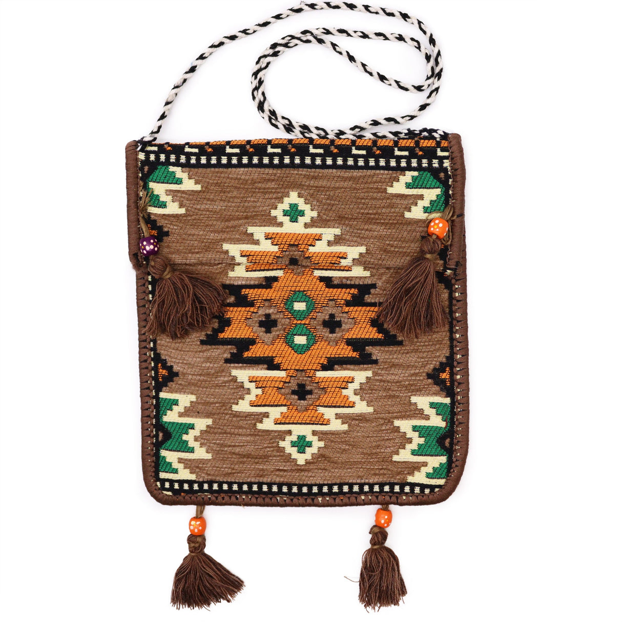 Boho Bag Messenger Biege Kilim - SHAMTAM.COM