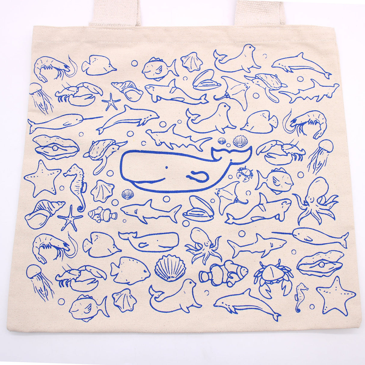 Shopping Bag - 38x42cm - Sea Life - 10oz - SHAMTAM.COM