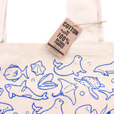 Shopping Bag - 38x42cm - Sea Life - 10oz - SHAMTAM.COM