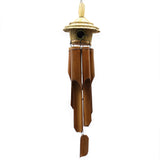 Bird Box with Wind Сhimes Round Seagrass 56x20cm - SHAMTAM.COM