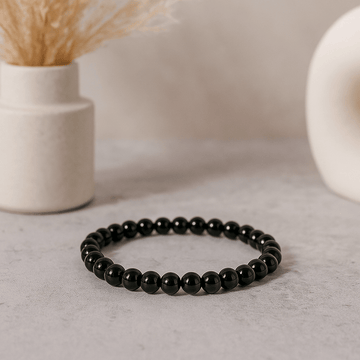 Armbånd med sort agat ædelsten