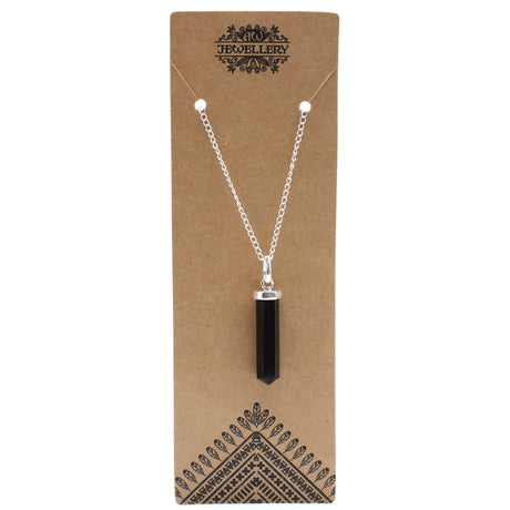 Black Agate - Pendant - Gemstone Point - SHAMTAM.COM