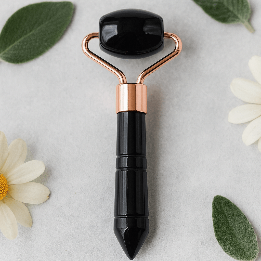Black Obsidian Face Roller - SHAMTAM.COM