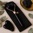Black Obsidian Facial Roller Jawline Massager - SHAMTAM.COM