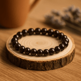 Blood Garnet Beaded Stretch Bracelet 8mm - SHAMTAM.COM