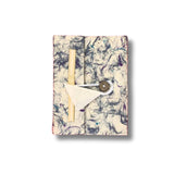 Blue Cotton Lokta Paper Notebook 15x12cm 45 Leaves - SHAMTAM.COM
