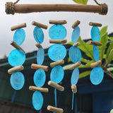 Wind Chimes Blue Driftwood - SHAMTAM.COM