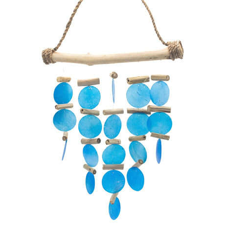 Wind Chimes Blue Driftwood - SHAMTAM.COM