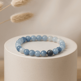Blue Lace Agate Gemstone Bracelet - SHAMTAM.COM