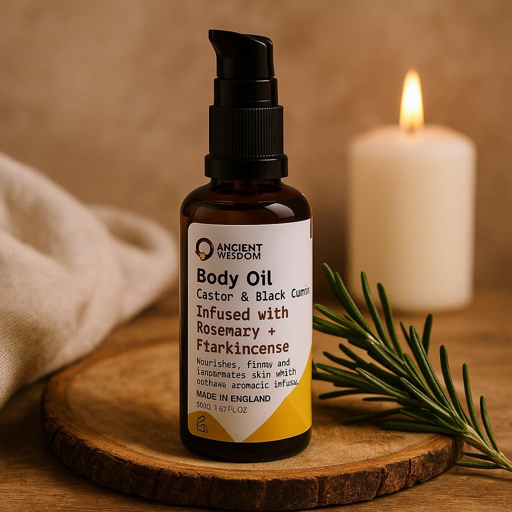 Body Oil Organic Rosemary And Frankincense 50ml - SHAMTAM.COM