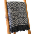 Boho Throw - 125x150cm - Grey Geometric - SHAMTAM.COM