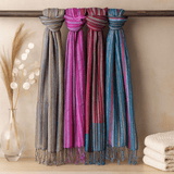 Boho Cotton Scarf Indian Assorted Blues - SHAMTAM.COM