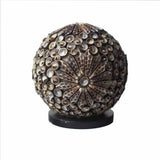 Boho Sea Shell Lamp - Chocolate Twist Globe - 15cm - SHAMTAM.COM