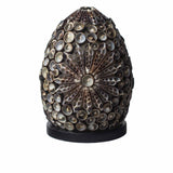 Boho Sea Shell Lamp - Chocolate Twist Oval - 15cm - SHAMTAM.COM