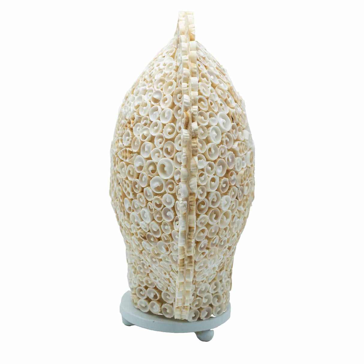 Boho Sea Shell Lamp - Cut Art Shell Large Round - 30cm - SHAMTAM.COM