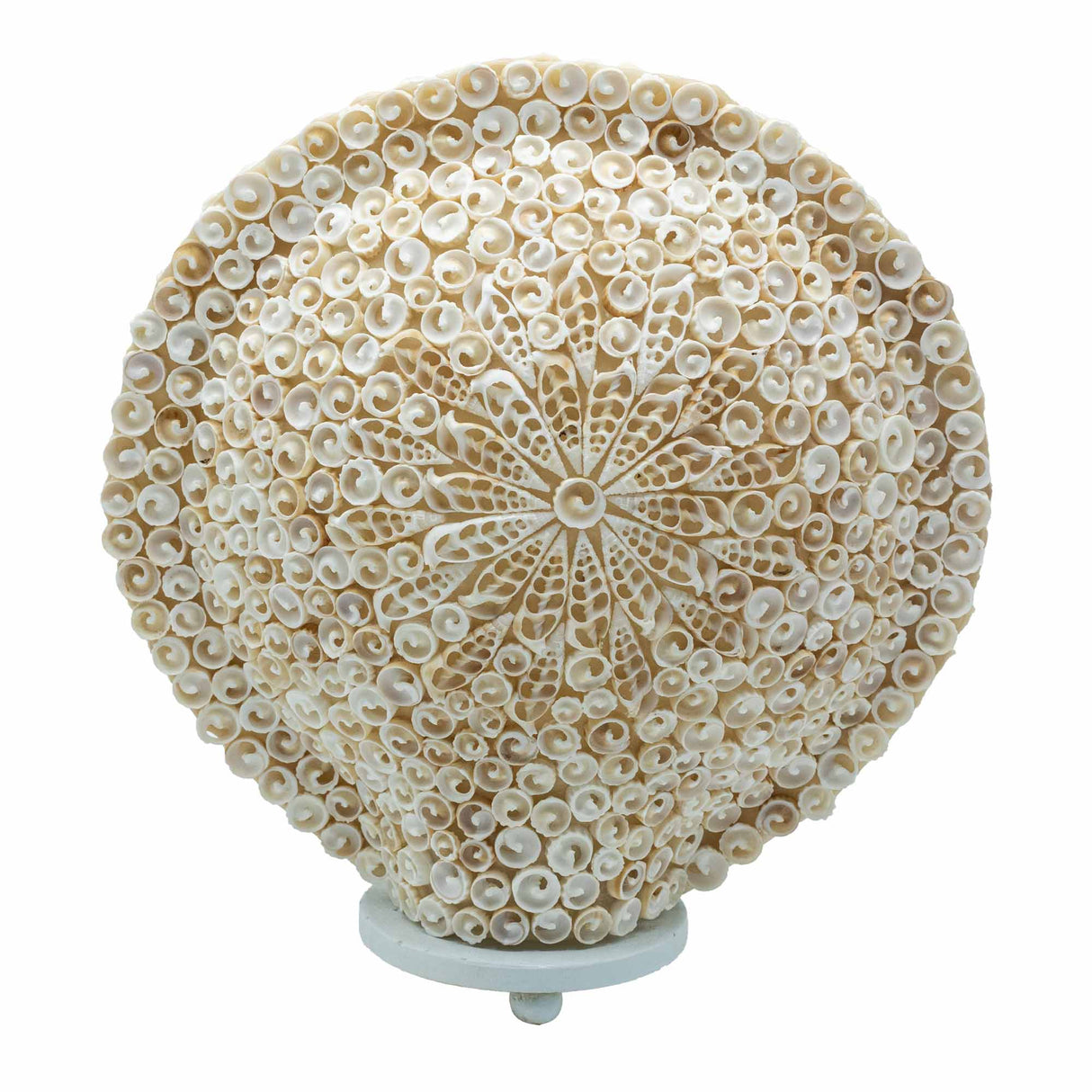 Boho Sea Shell Lamp - Cut Art Shell Large Round - 30cm - SHAMTAM.COM