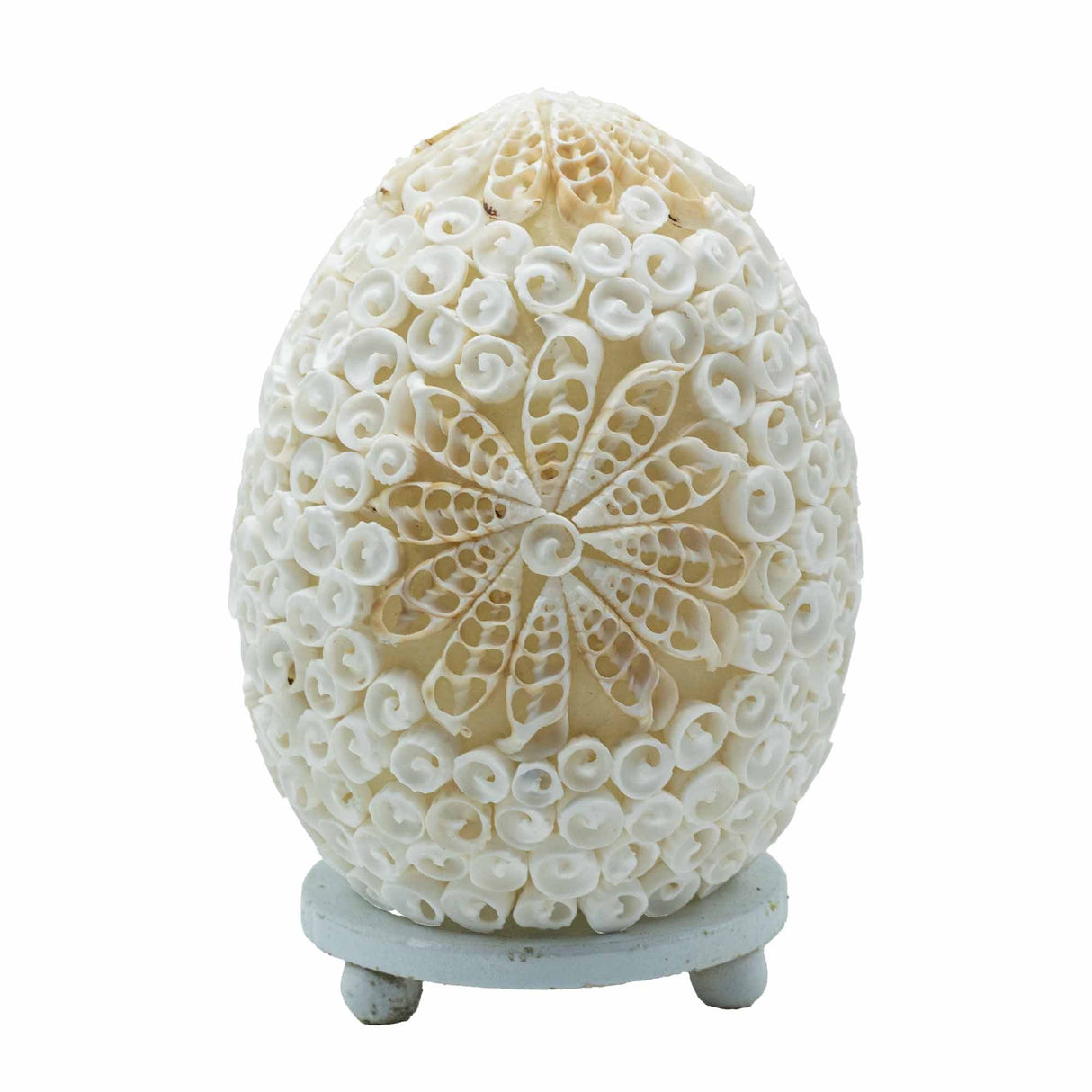 Boho Sea Shell Lamp - Cut Art Shell Oval - 15cm - SHAMTAM.COM