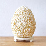 Boho Sea Shell Lamp - Cut Art Shell Oval - 15cm - SHAMTAM.COM