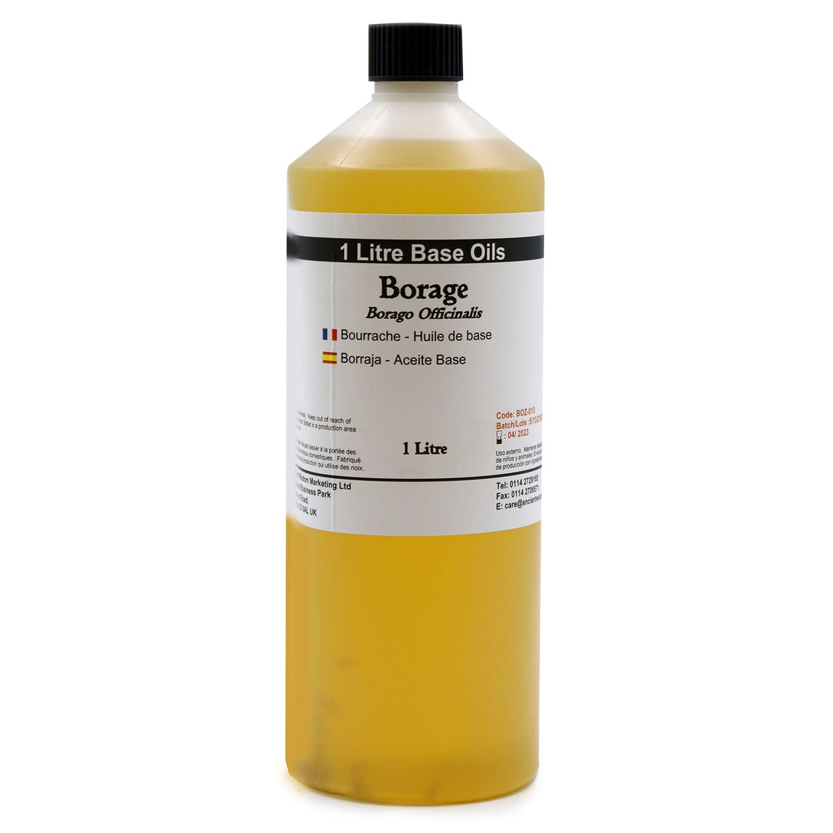 Borage Base Oil - 1 Litre - SHAMTAM.COM