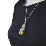 Tiger Eye Bottle Necklace - Gemstones Crystals - SHAMTAM.COM