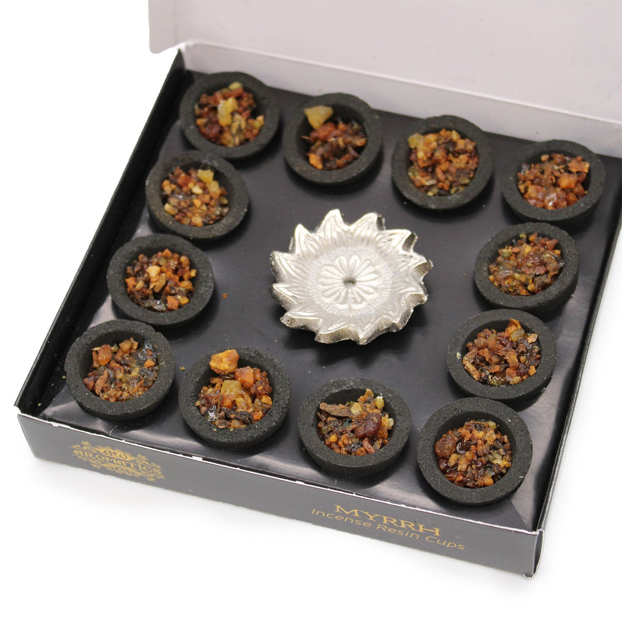 Myrrh Incense Resin Cups - Box of 12 - SHAMTAM.COM