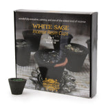 White Sage Incense Resin Cups - Box of 12 - SHAMTAM.COM