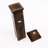 Box of 2 Tapered Incense Tower - Mango Wood - SHAMTAM.COM