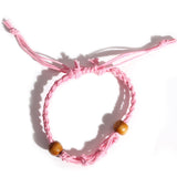 Gemstone Bracelet Cord - Pink - SHAMTAM.COM