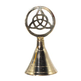 Brass Altar Bell – Triquetra Celtic Ritual Chime - SHAMTAM.COM