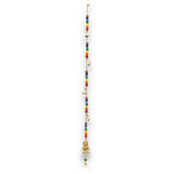 Brass Buddha Chakra Wind Chime with Soothing Bells and Colorful Beads - Handcrafted Indian Decor for Home and Garden - SHAMTAM.COM