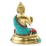 Brass Buddha Figure - Blessing - 15cm - SHAMTAM.COM