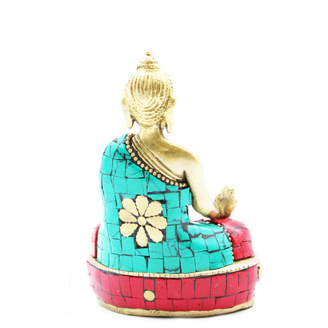 Brass Buddha Figure - Hands Down - 11.5 cm - SHAMTAM.COM