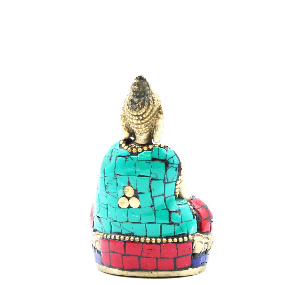 Brass Buddha Figure - Hands Up - 7.5 cm - SHAMTAM.COM