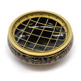 Brass Carved Charcoal Incense Jar - SHAMTAM.COM