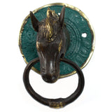 Brass Door Knocker - Horses Head - SHAMTAM.COM