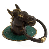 Brass Door Knocker - Horses Head - SHAMTAM.COM