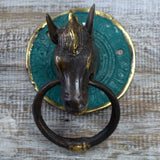 Brass Door Knocker - Horses Head - SHAMTAM.COM