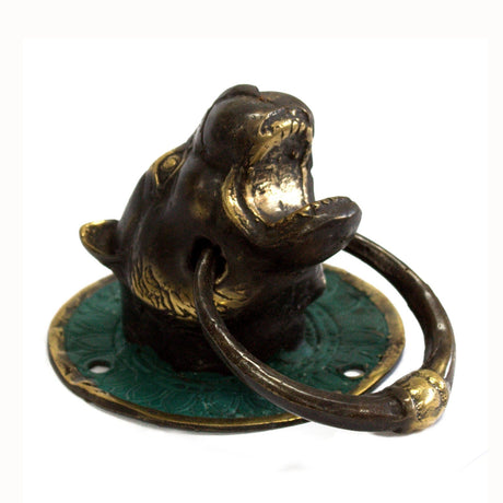 Brass Door Knocker - Tiger Head - SHAMTAM.COM